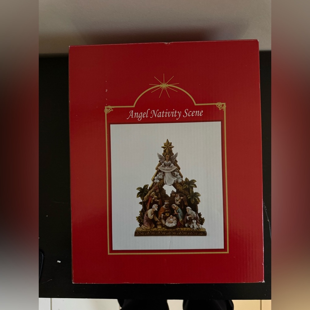 Angel Nativity Scene Decor
